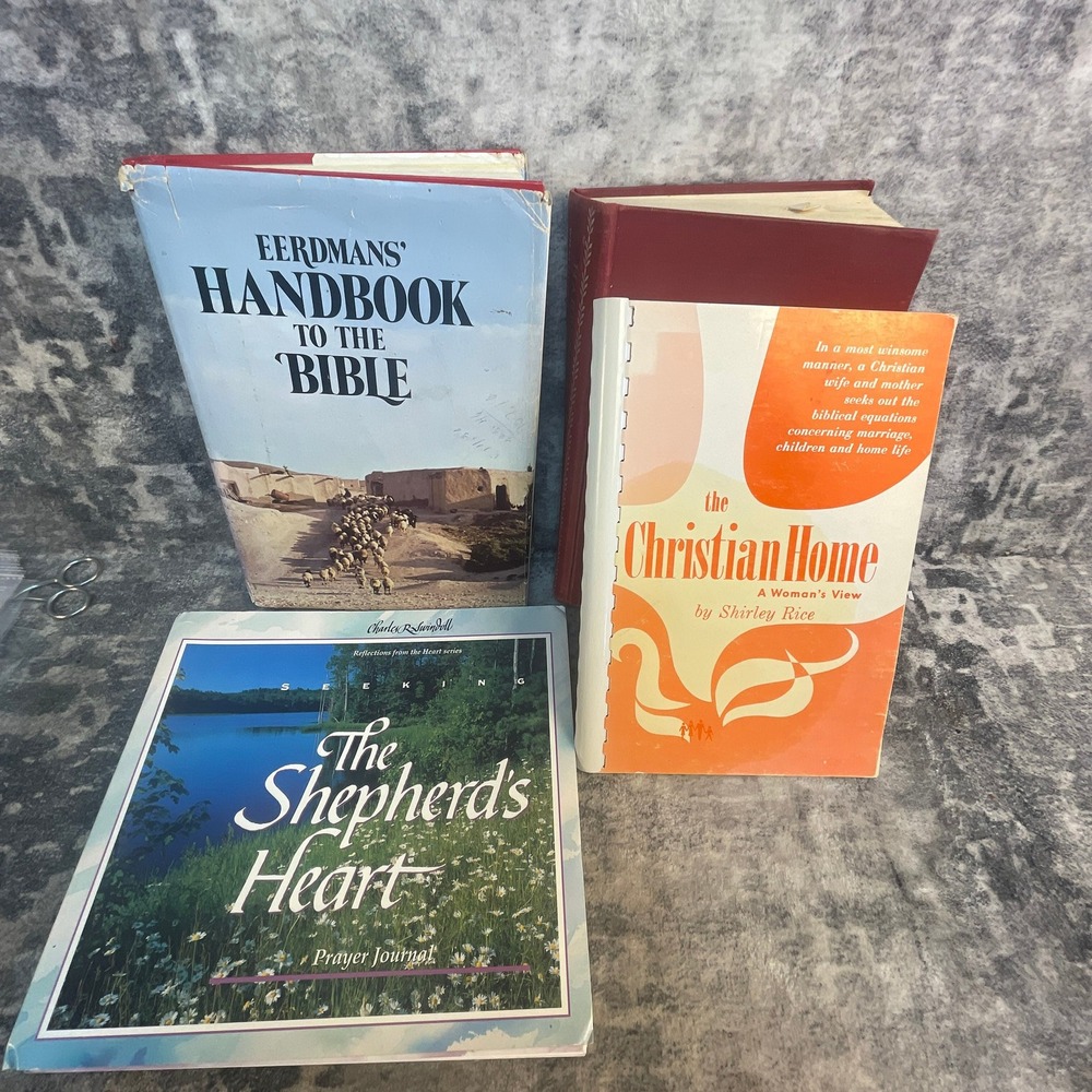 Christian Book Bundle Eerdmans Handbook Bible Charles Swindoll Prayer Journal